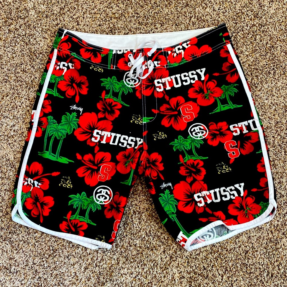 Stussy patterned swim trunk